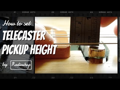 Видео: Как установить высоту звукоснимателя Telecaster — Radioshop Pickups