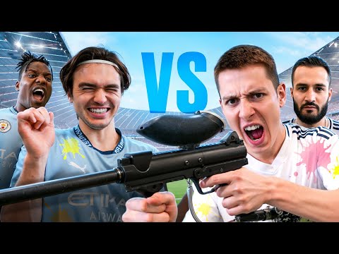 Видео: ПРОИГРАЛ ПОЛУЧАЕШЬ ИЗ ПЕЙНТБОЛЬНОЙ ПУШКИ! РЕАЛ vs СИТИ