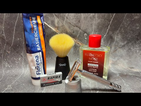 Видео: Wilkinson Sword с Rapira Platinum Lux, крем Florena, помазок Wilkinson Sword, лосьон Kuznetsky Most