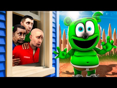 Видео: МИШКА ГУМИБЕР! СТРАШНЫЙ ГУММИ БЕР ОХОТИТСЯ НА НАС! УГАР И БЕЗУМИЕ В Garry`s Mod