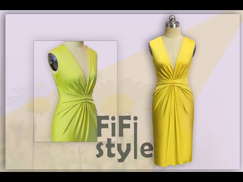 Видео: FiFi Style : Создайте платье без кроя и закройте слишком большую талию.