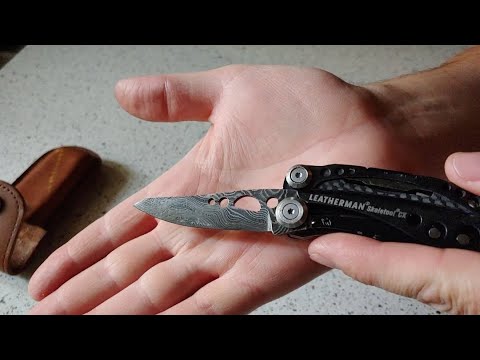 Видео: Leatherman Skeletool Damascus - Дамасковый мультитул!