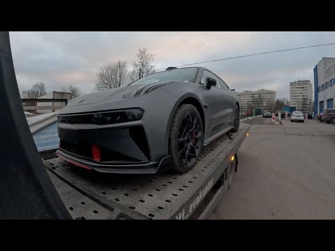 Видео: Zeekr FR 001 2025, Aston Martin, на платформе эвакуатора 2серия пнп