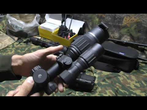 Видео: ПНВ Pulsar Digisight N970. Нужен ли доп фонарь? тест прицела.