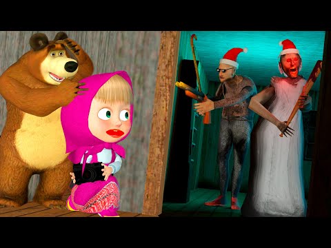 Видео: МАША МЕН АЮ ГРЕННИДЫҢ ҮЙІНЕН ҚАШТЫ,МАША МЕН АЮ,GTA V