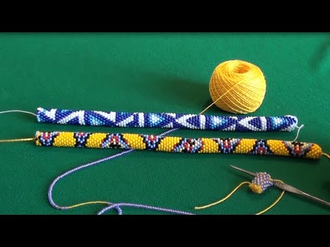 Видео: Жгут из бисера крючком