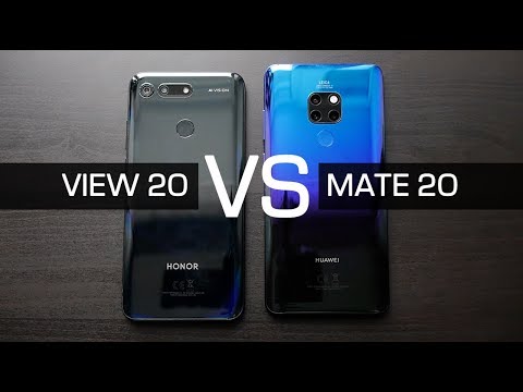 Видео: Обзор Honor View 20 и сравнение с Huawei Mate 20