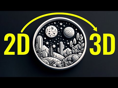 Видео: 3D объект из обычной картинки | Fusion + Illustrator