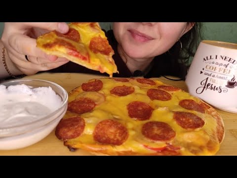 Видео: Мукбанг ПИЦЦА ИЗ ТОРТИЛЬИ/ASMR EATING PIZZA