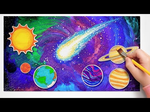 Видео: Раскраска Солнечной системы для малышей | Изучаем планеты и цвета