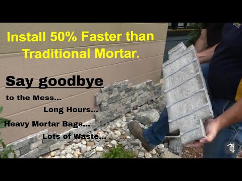 Видео: Вертикальный клей в моде... Раствор отсутствует...