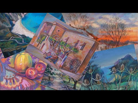 Видео: Как рисовать сухой пастелью.Часть 1