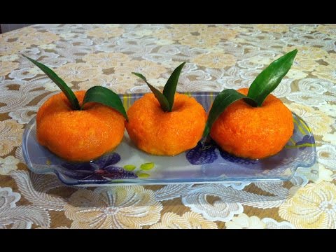 Видео: Закуска Мандаринки / Закуска из Плавленных Сырков / Mandarin Snack / Простой Рецепт (Очень Вкусно)