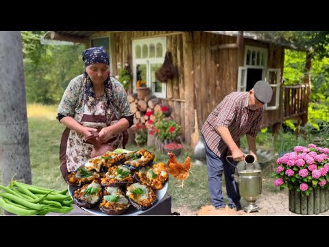 Видео: 🍆 Фаршированные Баклажаны от Бабушки — Рецепт на Свежем Воздухе! 🌿🔥