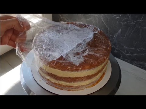 Видео: Новый Торт с двумя Прослойками и Заварным кремом