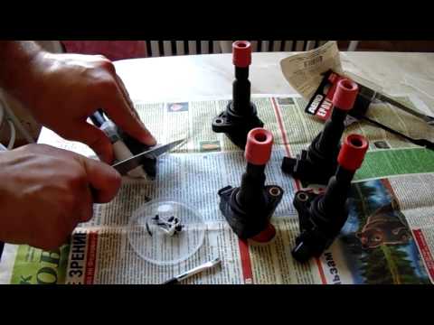 Видео: Ремонт катушки зажигания HONDA-Fit-Mobilio Repair ignition coil HONDA-Fit-Mobilio