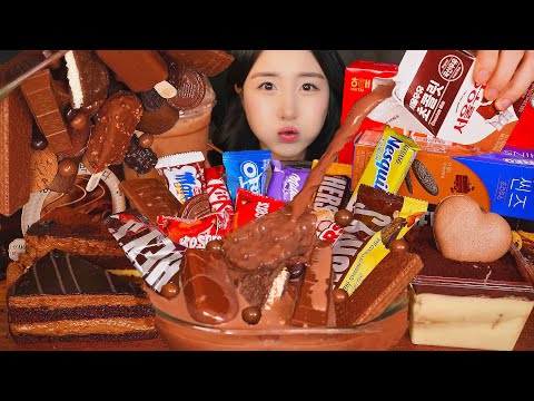 Видео: Шоколадная вечеринка ASMR Мукбанг🍫 Шоколадный  Закуска ДесертㅣChocolate Dessert Mukbang