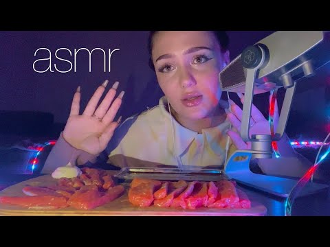 Видео: АСМР СЁМГА 😋 / итинг asmr 🍣♥️