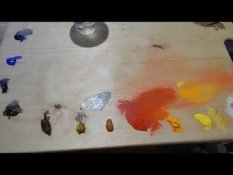 Видео: Голландская живопись Цветочный натюрморт Часть 7 Пишем маслом по акрилу Первый слой