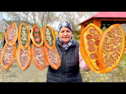 Видео: Турецкий пиде - лучший традиционный рецепт в дровяной печи. Кулинарный секрет от бабушки