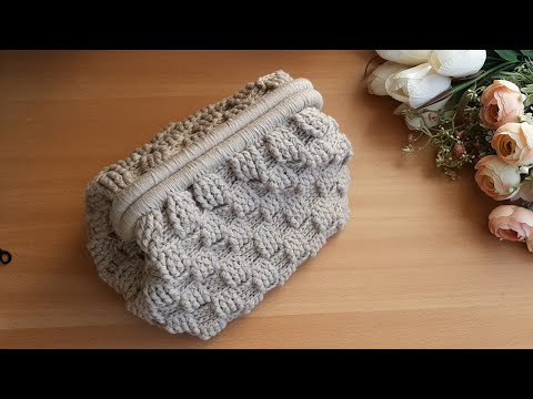 Видео: Сумка крючком с волшебным каркасом и корзинкой.