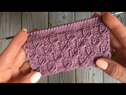 Видео: КРАСИВЫЙ УЗОР ДЛЯ ШАПОК, СНУДОВ, КАРДИГАНОВ! knittingpatterns