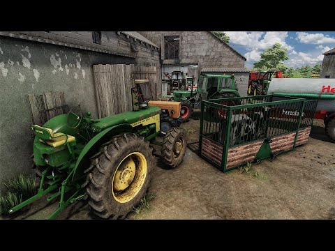 Видео: Использование только старых тракторов в течение дня на ферме | Farming Simulator 22