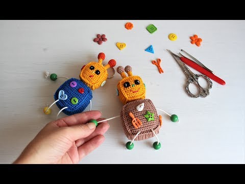 Видео: Мастер-класс Робот, крючком. Робот вязанный.