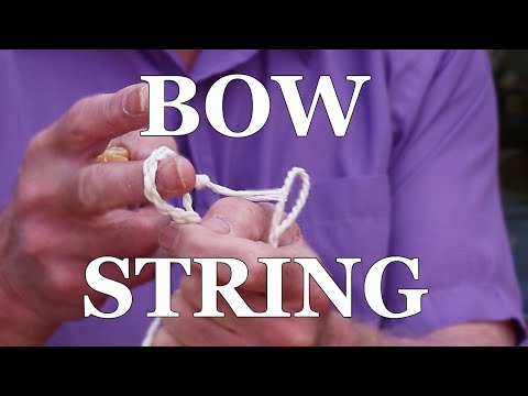 Видео: Простой способ изготовления тетивы для длинного лука для начинающих, без приспособлений, фламандс...