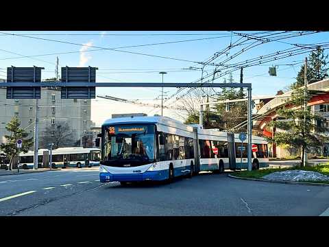 Видео: Троллейбусы в Цюрихе, Швейцария 🇨🇭 | 2024