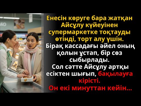 Видео: кассир Айсұлудың қолын ұстап, сыбыр айтты — 12 минуттан соң бәрі өзгерді | Жаңа әңгіме