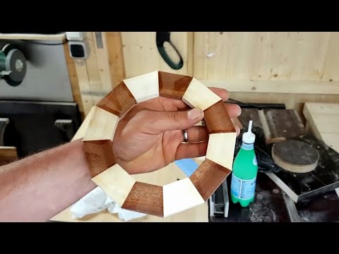 Видео: Показываю простейший способ склейки сегментных колец для токарки