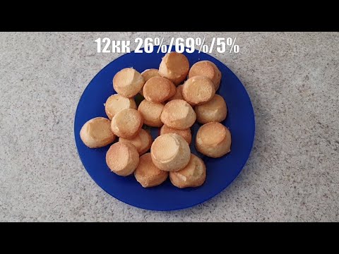 Видео: Бисквитное печение или савоярди для КЕТО-диеты: простой и вкусный рецепт 12кк на печеньку