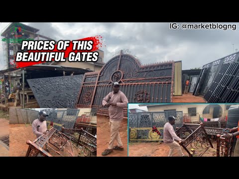 Видео: Последние цены на ворота различного качества, подставки для резервуаров, королевские и кованые во...
