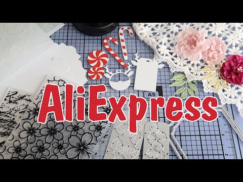 Видео: Покупки с ALIEXPRESS/ Ножи для вырубки, папки для тиснения и другое/ Скрапбукинг