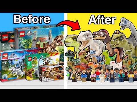 Видео: Я собрал все наборы Lego Jurassic Park