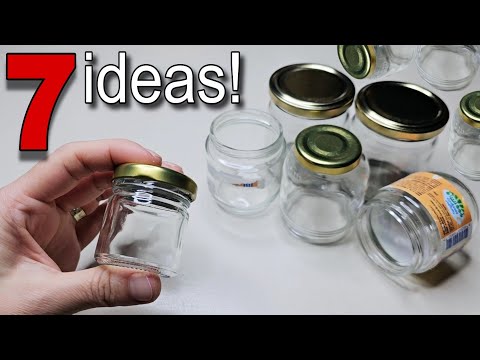 Видео: 7 отличных идей из крошечных стеклянных баночек 👍♻️ Посмотрите, что я сделал 👀
