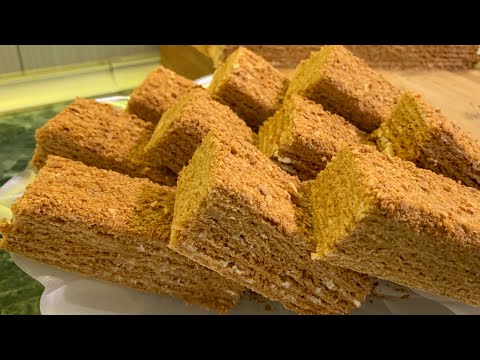 Видео: К Новогоднему столу: Торт Медовик | Honey cake |Մեղրով թխվածք