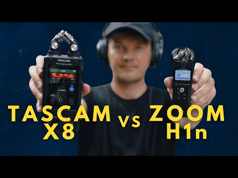 Видео: Tascam X8 против Zoom H1n: какой аудиорегистратор лучше для вас?