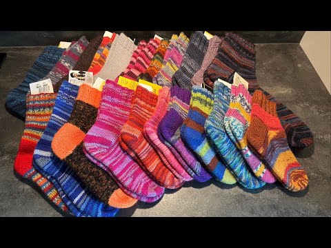 Видео: 22 пары носков/Готовые работы Октябрь 2023