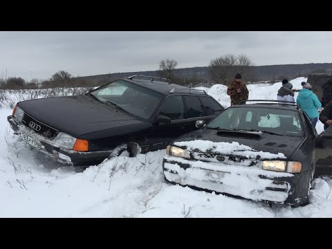 Видео: Ауди или Субару? В снегу против внедорожников!!!