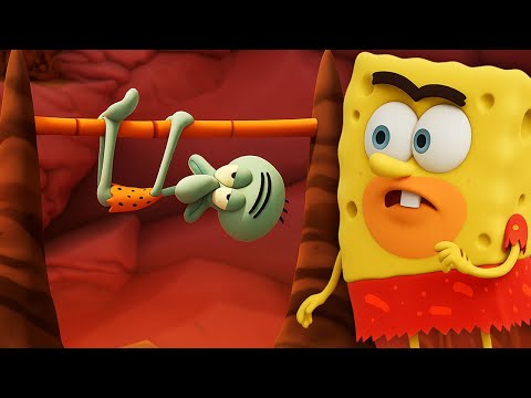 Видео: СПАСАЕМ СКВИДВАРДА из ПЕРВОБЫТНОГО ПЛЕНА SpongeBob SquarePants: The Cosmic Shake