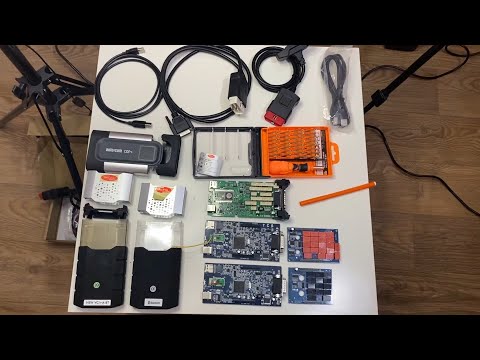 Видео: Сравнение схемотехники одноплатного сканера V3.0 DS150E и двухплатных V3.0 и V8.0 AutoCom CDP