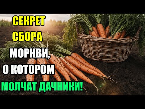 Видео: КОПАЙ МОРКОВЬ ТАК – И ОНА ПРОЛЕЖИТ ДО ВЕСНЫ! СЕКРЕТ ОСЕННЕГО СБОРА