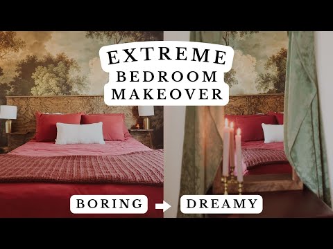 Видео: Превращаю гостевую спальню из скучной в сказочную! Экстремальное преображение — мастер-класс по с...