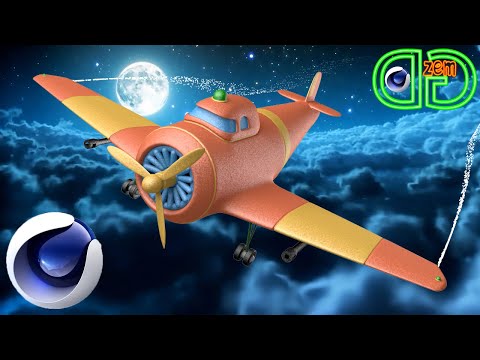 Видео: Как создать 3D модель самолета в Cinema 4D.Уроки на русском Для Начинающих