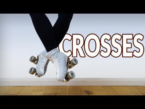 Видео: Множество крестовин — крестовые перекаты на роликовых коньках, крестовины, крест сзади и крест сп...