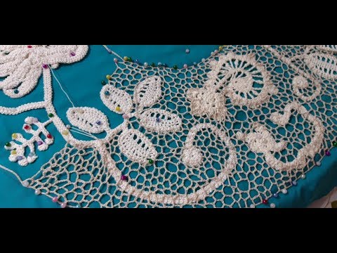 Видео: ВВЯЗЫВАНИЕ СЕТКИ  В ПОЛОТНО.ч4.Поля шляпки с крючком.Шляпка крючком.ИРЛАНДСКОЕ  КРУЖЕВО