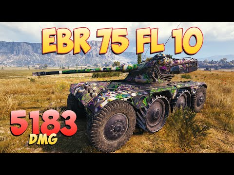 Видео: EBR 75 FL 10 • Все в одиночку! - 5 Фрагов 5.1K Урона • Мир Танков