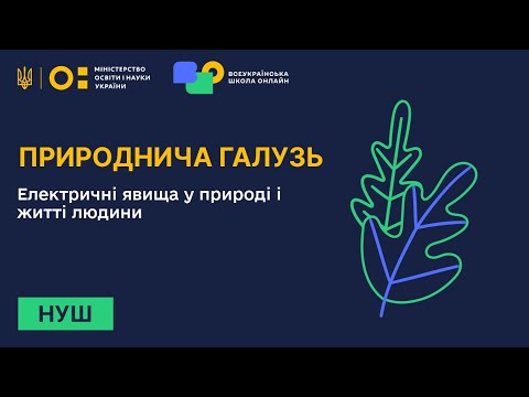 Видео: Природнича галузь. Електричні явища у природі і житті людини